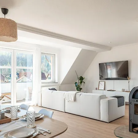 Premium Apartment - Ausblick - Kamin - Balkon - Smart Tv - Kaffeevollautomat Wernigerode Exterior photo
