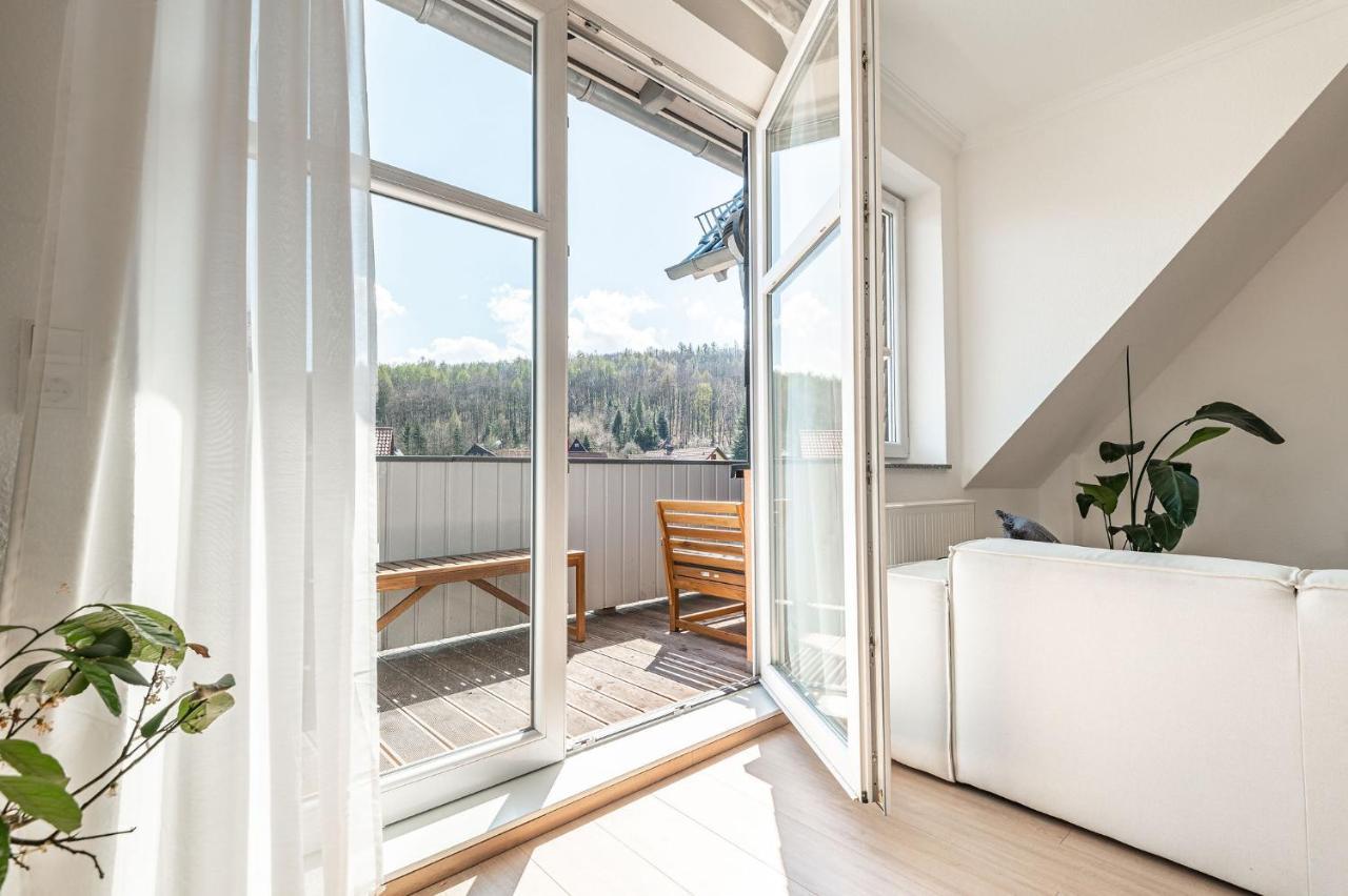 Premium - Ausblick - Kamin - Balkon - Smart Tv - Kaffeevollautomat Lejlighed Wernigerode